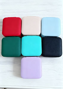 Miniature Travel <strong>Jewelry</strong> Gift <strong>Box</strong> Portable <strong>Jewelry</strong> Storage <strong>Box</strong> Customized Pu Leather Small <strong>Jewelry</strong> <strong>Box</strong> Packaging - Product Image 6