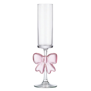 Copas de Champán Rosadas Hechas a Mano en Francia, Venta al Por Mayor del Fabricante, Copas de Champán de Vidrio con Colores Personalizados para Banquetes de Boda - Product Image 6