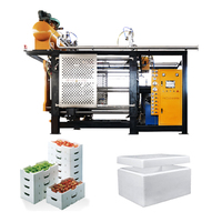 Machine automatique de fabrication de boîtes à poisson en mousse d'expansion EPS (styropor) de 20 litres, machine à boîtes en polystyrène pour la glace