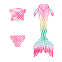 Maillot de bain sirène pour filles, tenue de bain sirène pour bébés filles, ensemble de maillot de bain sirène princesse pour filles