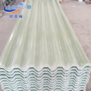 Xinrufu Frp Translucent Roofing Sheet 1.5mm Thick High Wave Pattern Industrial Use UV Resistant - Product Image 1