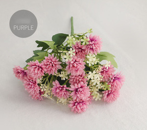 All'ingrosso classico 18 teste primavera margherite <span class=keywords><strong>viola</strong></span> di colore fiori artificiali per la decorazione domestica - Product Image 2