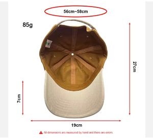 Cappellino da Baseball di Alta Qualità con Ricamo Personalizzato, 6 Pannelli in Cotone, Bicolore, Unisex, Stile Dad Hat per Uomini e Donne - Product Image 6