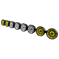 Barre de lumière laser personnalisée LED ronde Linkable Work Spot Driving Lamp Offroad Lightbar pour SUV ATV Car 12v 22/32/42/52 "Off Road