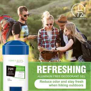 Logo de marque privée personnalisé aisselles sèches ingrédients naturels gel déodorant ne colle pas vêtements formule à base de plantes pour femme et homme - Product Image 4