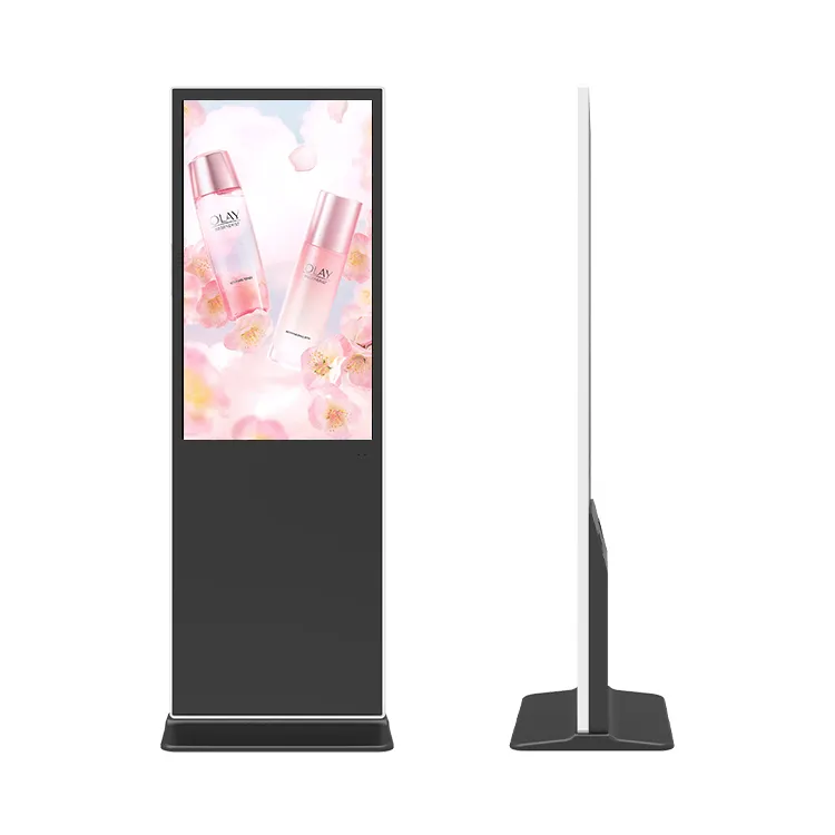 55 inch indoor vertical android hd lcd multi screen floor standing digital sgnage kiosk screen