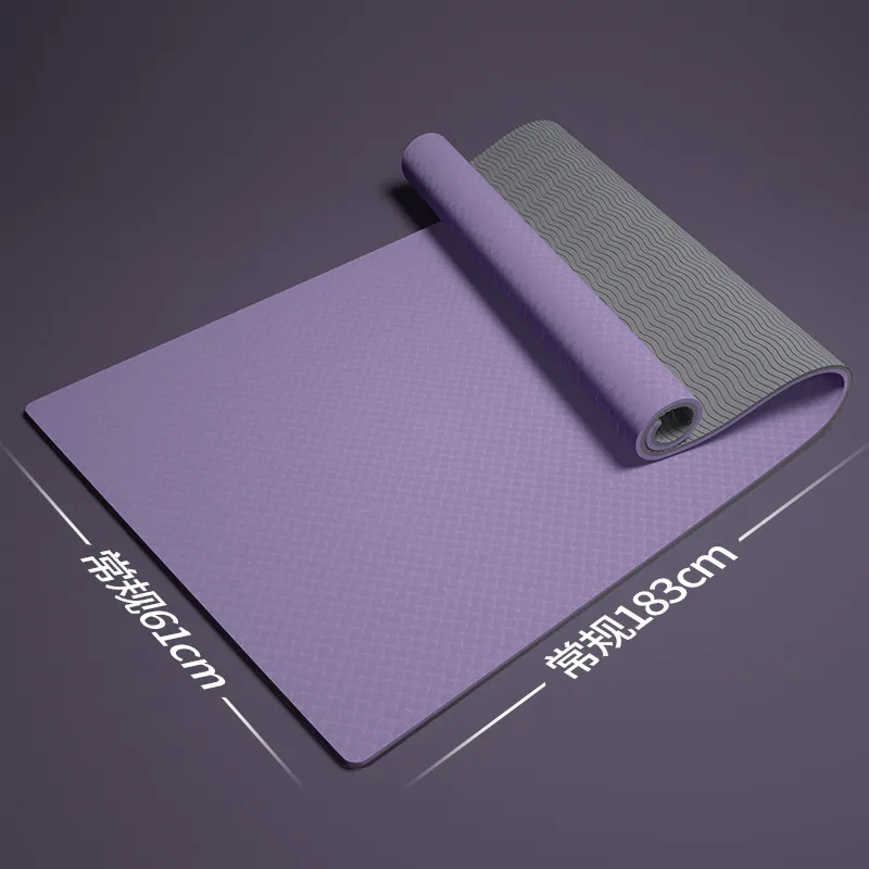 Tapete de ioga personalizado 5mm tapete de ioga TPE dobrável antiderrapante tapetes de ioga de cortiça natural profissional