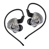 Écouteurs intra-auriculaires filaires KZ Dawn 3,5 mm, ajustement personnalisé, dynamiques, transparents, pour la musique, le sport, avec réduction de bruit, microphone HIFI