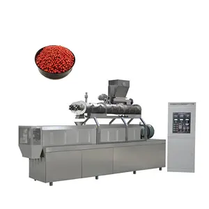 High quality at low price floating fish food pellet extruder machine price fish food processing line
