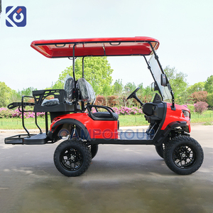 Carrito <span class=keywords><strong>de</strong></span> Golf Eléctrico <span class=keywords><strong>de</strong></span> 4 Plazas con Batería <span class=keywords><strong>de</strong></span> Litio <span class=keywords><strong>de</strong></span> 72V, Homologado para Circular por la Calle, Diseño Elevado para Complejos Turísticos - Product Image 3