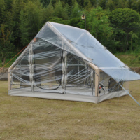 Tente à bulles gonflable de jardin, tente transparente gonflable avec souffleur d'air, tente igloo gonflable résistante aux intempéries pour patios