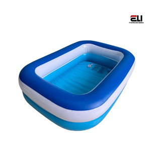 An toàn leakproof <span class=keywords><strong>PVC</strong></span> <span class=keywords><strong>Inflatable</strong></span> paddling Hồ bơi cho sân sau gia đình giật gân thời gian trẻ em của Kích thước 144x102x37cm - Product Image 1