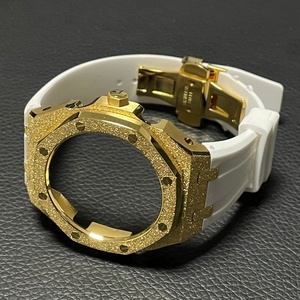 Bracelet de montre Starry Sky modifié Clou de sable Boucle en acier inoxydable <span class=keywords><strong>GShock</strong></span> Frost Gold AP Bandes de pièces de montre - Product Image 4