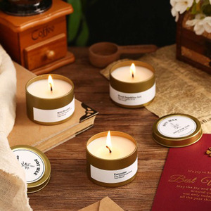 <strong>2026</strong> Most Popular Custom Fragrance Metal Round Can Tin Soy Wax Scented <strong>Candle</strong> for Home <strong>Decor</strong> - Product Image 6