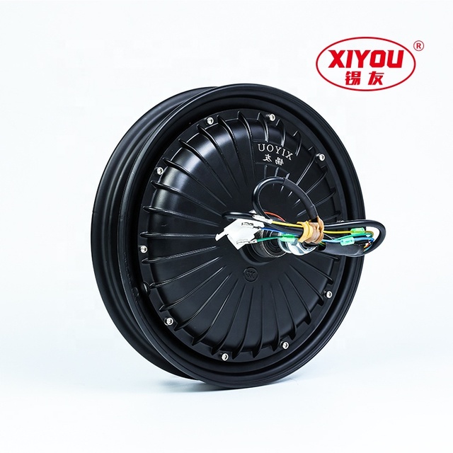 14 Inch Waterproof Hub Brake Motor 22H 350W Electric Motorcycle Brushless Permanent Magnet Motor