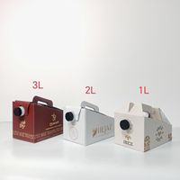 Dispensador de líquidos AT PACK de 1L, 3L, 5L, caja de café de papel, bolsa BIB para café en caja, bolsa de café desechable en caja con válvula para SA y EAU