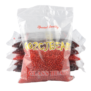 Venta al por mayor de alta calidad 4mm ópalo Jade cuentas de semillas de vidrio de colores mezclados para la fabricación de joyas - Product Image 4