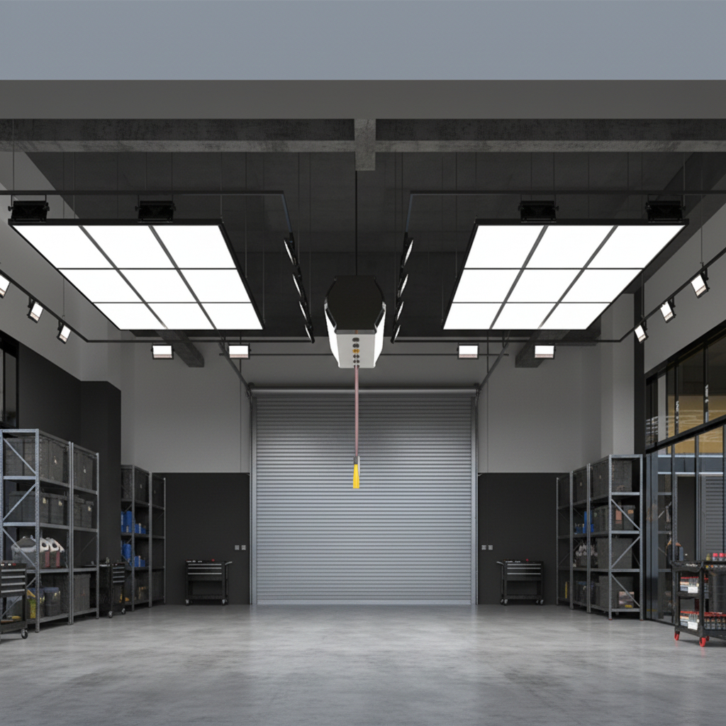 Car Detailing Workshop LED Light Panel Landscape Installation 300W Waterproof IP54 Energy Saving