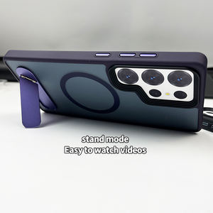 Avec support Housse rigide pour téléphone portable Samsung S24 S23 <span class=keywords><strong>Ultra</strong></span> Skin Feel Matte Magnetic Cell Phone Case For Samsung S25 - Product Image 2