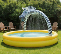 Aufblasbare PVC-Schwimmbecken für Kinder im Garten, tragbar, Tiermotiv
