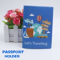Cadeaux d'affaires multifonctionnels Voyage autour du monde Porte-passeport et organisateur de billets d'avion Impression numérique