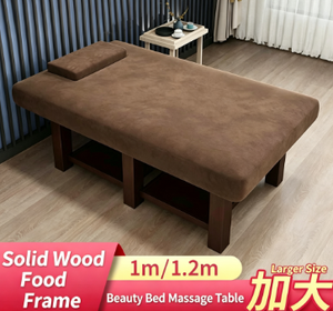 Table de massage moderne rembourrée avec cadre en bois, canapé de thérapie, mobilier de salon de traitement - Product Image 2