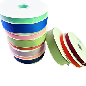 Cinta de grogrén de poliéster de color liso en varios tamaños - Tela multiusos para manualidades, envoltura de regalos o pinzas para el pelo - Product Image 1