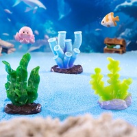 Simulation créative Corail 3D Miniature Micro Paysage Mini Fish Tank Décoration Poupée Petits Ornements