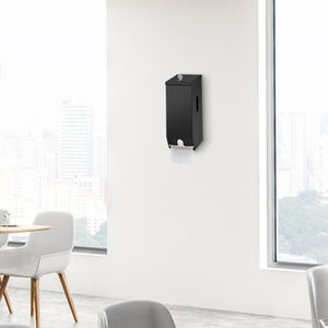 Fanda เครื่องจ่ายกระดาษชำระแบบม้วนสำหรับห้องน้ำสีดำคู่ - Product Image 1