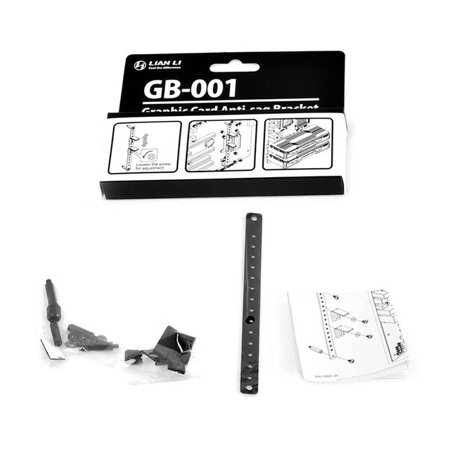 Lian Li GB-001 Graphics Card Anti Sag Bracket Universal GPU Support Holder Motherboard Mounted Stealth Design Gaming PC Desktop