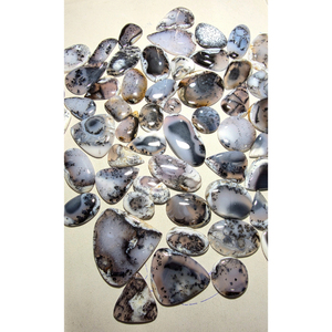 Opale dendritique de haute qualité – Cabochon poli, pierre précieuse en vrac, prix de gros - Product Image 4
