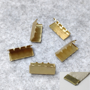 DWDP Solide Laiton Cuivre Matériel Métal Ceinture Embouts Clips pour Sangle Sangle - Product Image 1