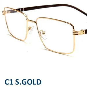 2023 wholesale new fashion logo men and women three-leg metal ring optical frames oversized rectangular glasses