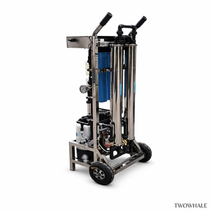 Système mobile <span class=keywords><strong>d</strong></span>'osmose inverse sur mesure 250-1000 LPH, station de traitement <span class=keywords><strong>d</strong></span>'<span class=keywords><strong>eau</strong></span> portable, pompe sur chariot industriel, garantie 1 an - Product Image 2