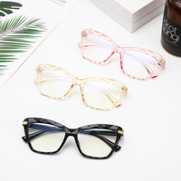 Montures de lunettes anti-lumière bleue transparentes rectangulaires de couleur gelée tendance, vente en gros, forme de visage diamant