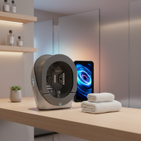 Analyseur de peau portable IA avec Wi-Fi et compatibilité multi-prises - Miroir intelligent professionnel pour l'analyse du visage et de la tête, détecte l'hydratation