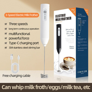 Nhà máy thân thiện với môi trường mini sữa Frother, thực phẩm Công cụ trộn, cầm tay pin Powered trà và cà phê Mixer - Product Image 2