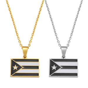 Pr puerto <span class=keywords><strong>Rico</strong></span> bản đồ cờ Hawaiian guam Hibiscus Hoa Dây chuyền mặt dây chuyền cho phụ nữ cô gái guadeloupe Frangipani đồ trang sức #512862 - Product Image 4