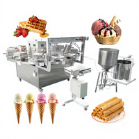 Le fabricant commercial de rouleau d'oeufs de cône de gaufre de crème glacée/cône de crème glacée font des machines