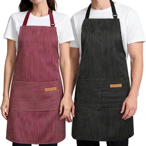 Tabliers de cuisine classiques sans manches pour femmes et hommes, avec 2 poches, résistants à l'huile, sangle de cou réglable, longs – Service OEM en gros - Product Image 4