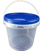 Seau à fruits en plastique en gros d'usine seau de qualité alimentaire seau d'emballage en plastique pp réutilisable personnalisé avec couvercle