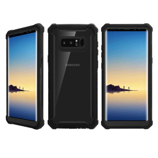 Geruide Better Quality Transparent Space Phone Case for Samsung Galaxy Note 8