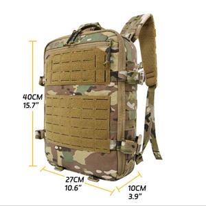 Sac à dos tactique GAF 40x27x10cm en nylon camouflage, bandoulière pour sports de plein air, unisexe, été 2023 - Product Image 1