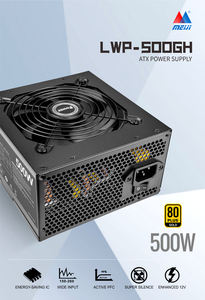 Alimentation électrique ATX entièrement modulaire de haute qualité 500 watts, véritable 80Plus <span class=keywords><strong>Bronze</strong></span> pour ordinateurs de bureau PC, alimentations électriques PSU - Product Image 2