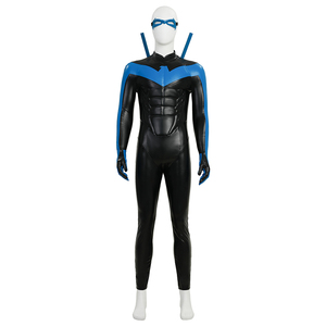Disfraz de Cosplay de Titans Temporada 3, Traje de Batalla de Nightwing Dick Grayson para Hombre, Spandex, Disfraz de Halloween para TV y Cine - Product Image 2