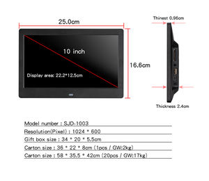 10 pollici Sensore di Movimento Cornice Digitale della Foto Amazon Best di Vendita di Piccola Dimensione di Digital Signage - Product Image 5