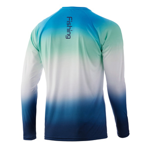 Custom Long Sleeve <span class=keywords><strong>Anti</strong></span> <span class=keywords><strong>UV</strong></span> Fishing <span class=keywords><strong>Shirt</strong></span> Quick Dry Long Sleeve Gradient Men's T-<span class=keywords><strong>Shirt</strong></span> Vêtements> Vêtements pour hommes> Men's T-shirts - Product Image 4