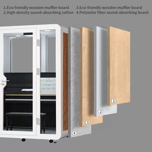 Cloison de <span class=keywords><strong>piano</strong></span> <span class=keywords><strong>facile</strong></span> à installer avec système de ventilation mobilier de bureau cabine bureau grande salle de conférence - Product Image 2