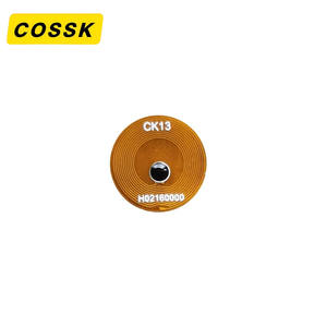 HF Hoge Temperatuur <span class=keywords><strong>1k</strong></span> Byte 16mm Aluminium FPC RFID Toegangscontrolekaart Waterdicht NFC 13.56Mhz voor Lidmaatschap - Product Image 1