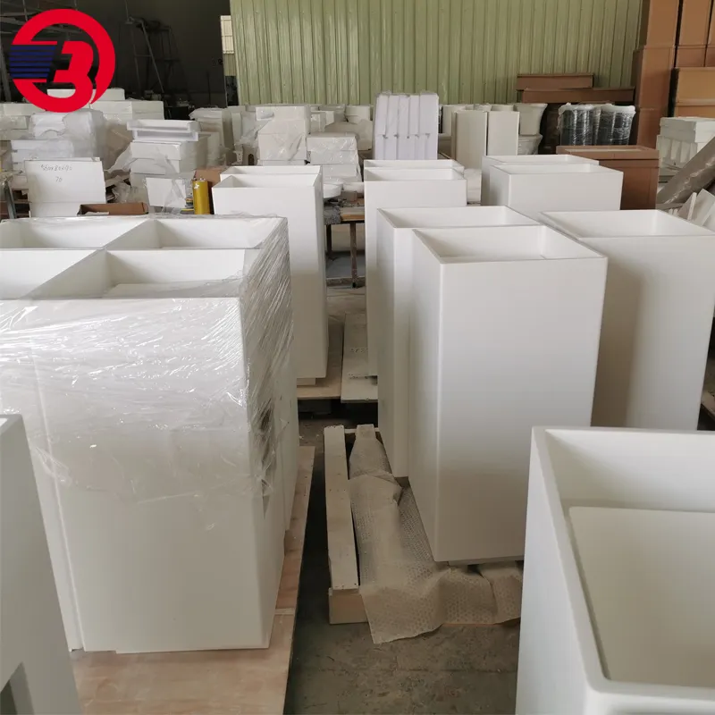 Hot sale sanitary ware Factory wholesale modern design cultured marble wash basin